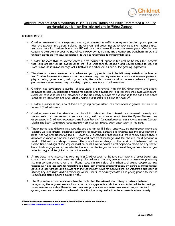 Policy & consultation responses | Childnet