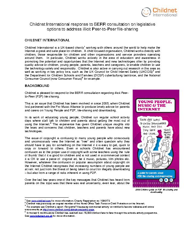 Policy & consultation responses | Childnet