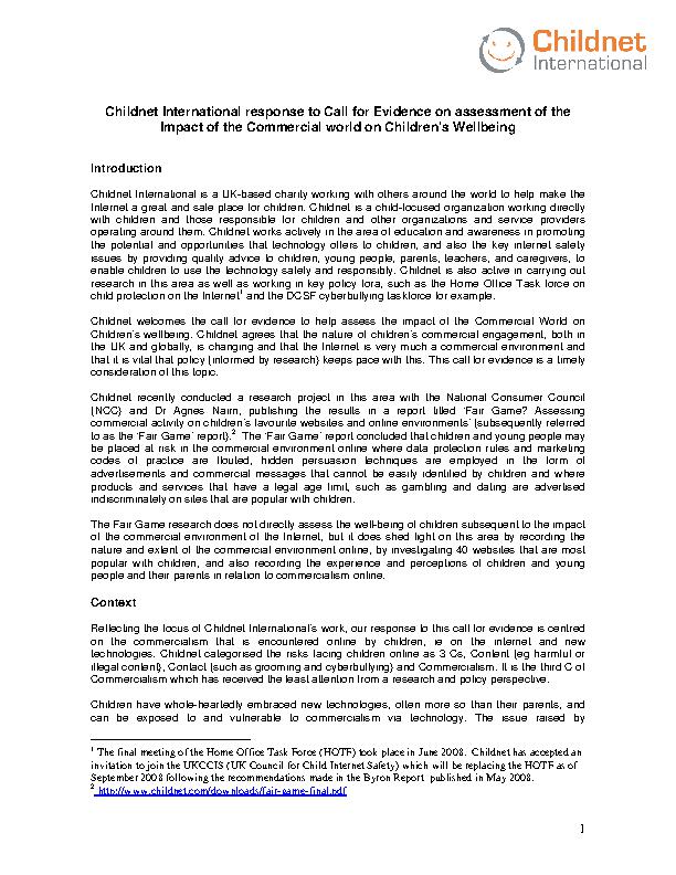 Policy & consultation responses | Childnet