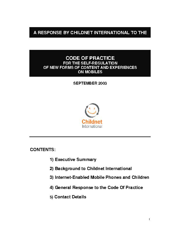 Policy & consultation responses | Childnet