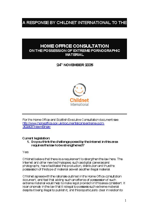 Policy & consultation responses | Childnet