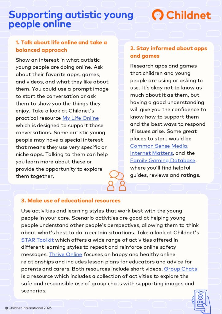 Childnet International.pdf Supporting autistic young people online | Childnet